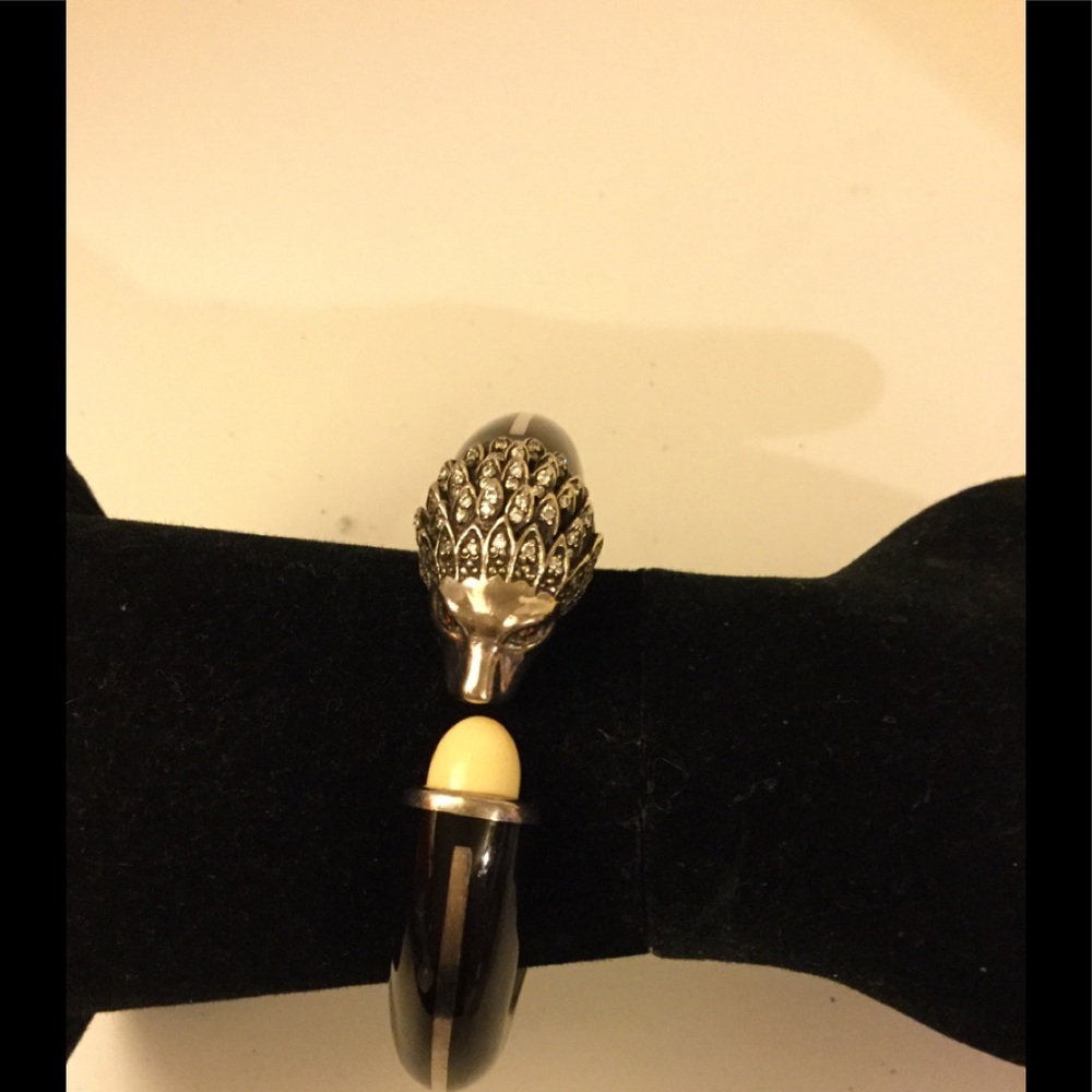 Miriam Salat sterling Silver Lion Head Bracelet